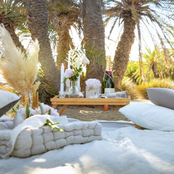 Beach wedding proposal in Crete