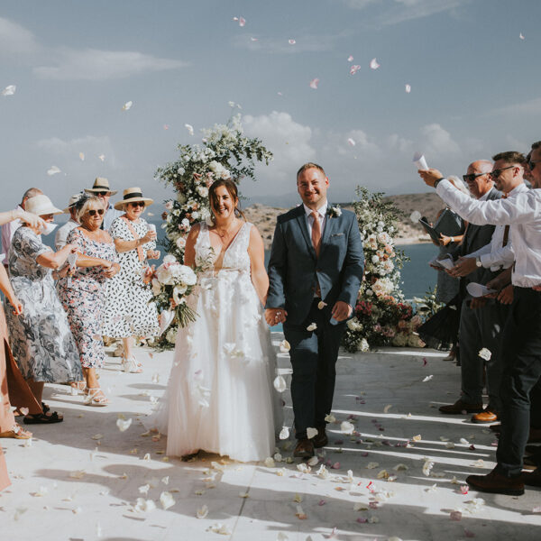 The wedding of Katie & Mark in Spinalonga island